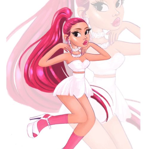 Fashion illustration of Barbie girl