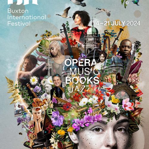 Artistic collage with opera, music, books, and jazz themes for BIF 2024