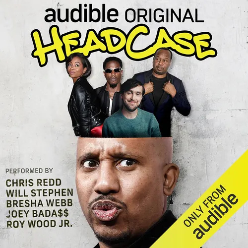 HeadCase Audible Original Podcast-Cover mit vier Darstellern