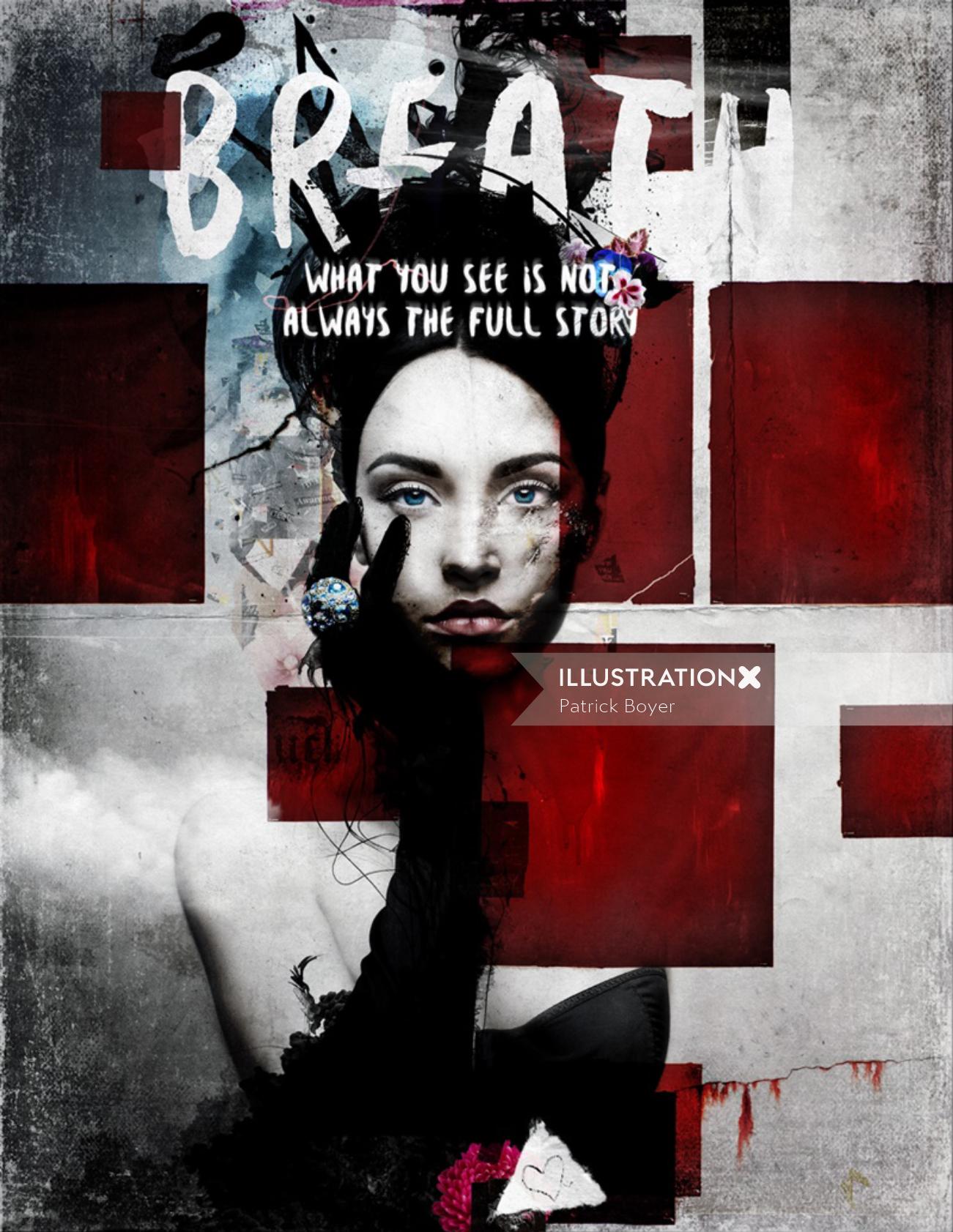 Breath bloody poster art by Patrick Boyer