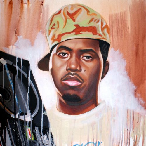 Portrait illustration of black man 