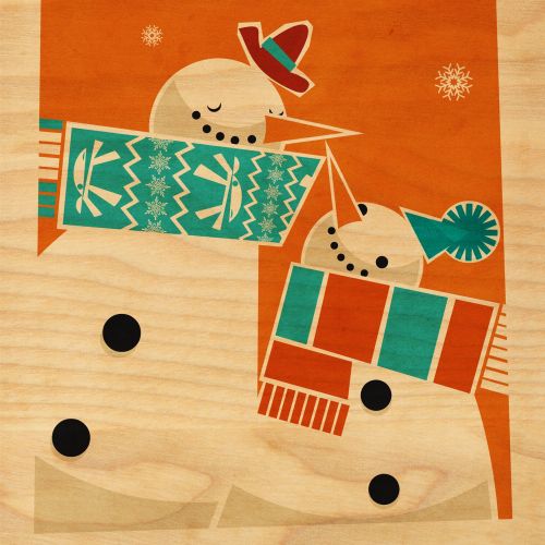 Snowmen Graphic greeting card