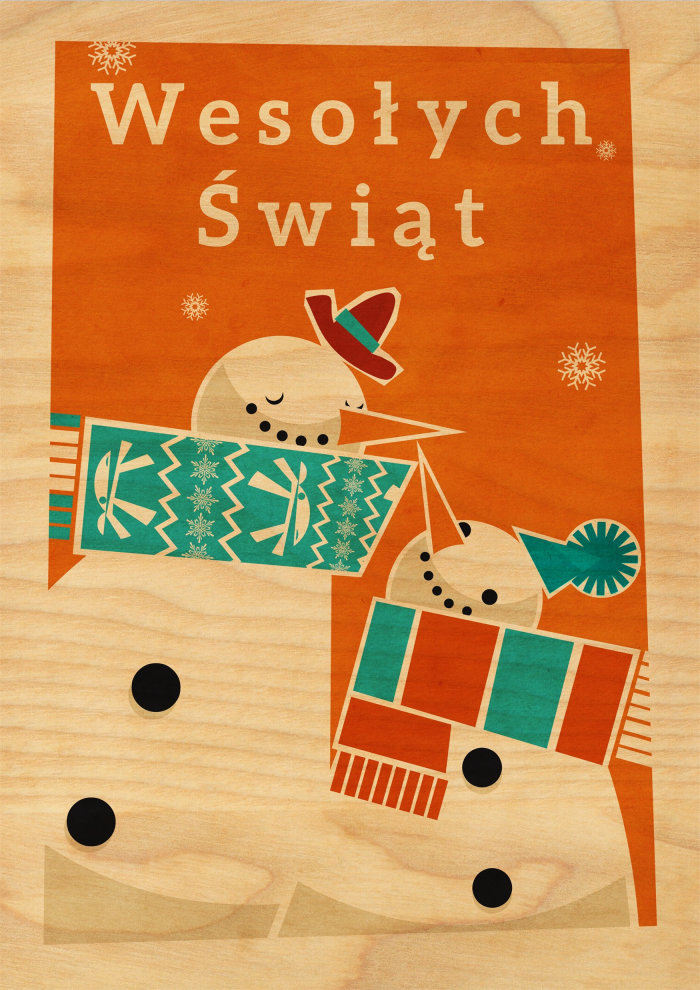 Snowmen Graphic greeting card