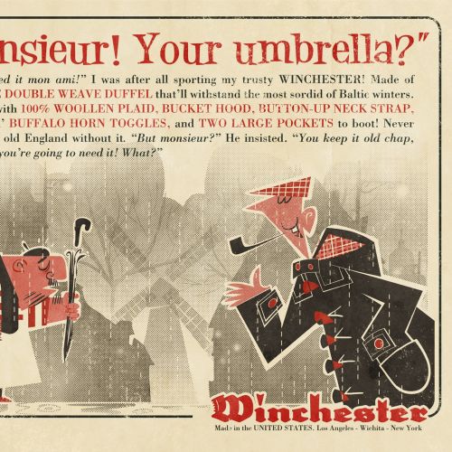 Winchester Retro 1950 Graphic Magazine advertisement