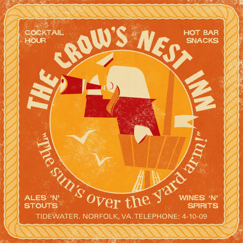 Retro Crow's nest Inn Poster for Open Road
