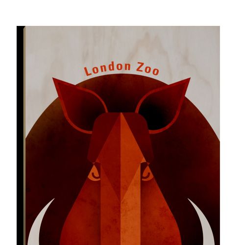 Wild Boar Wooden Postcard design for Stolarnia Kartek
