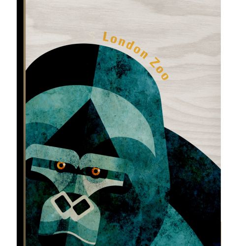 Gorilla Wooden Postcard design for Stolarnia Kartek
