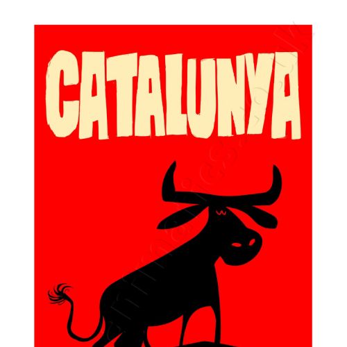 Catalonia Travel Poster AeroMundo
