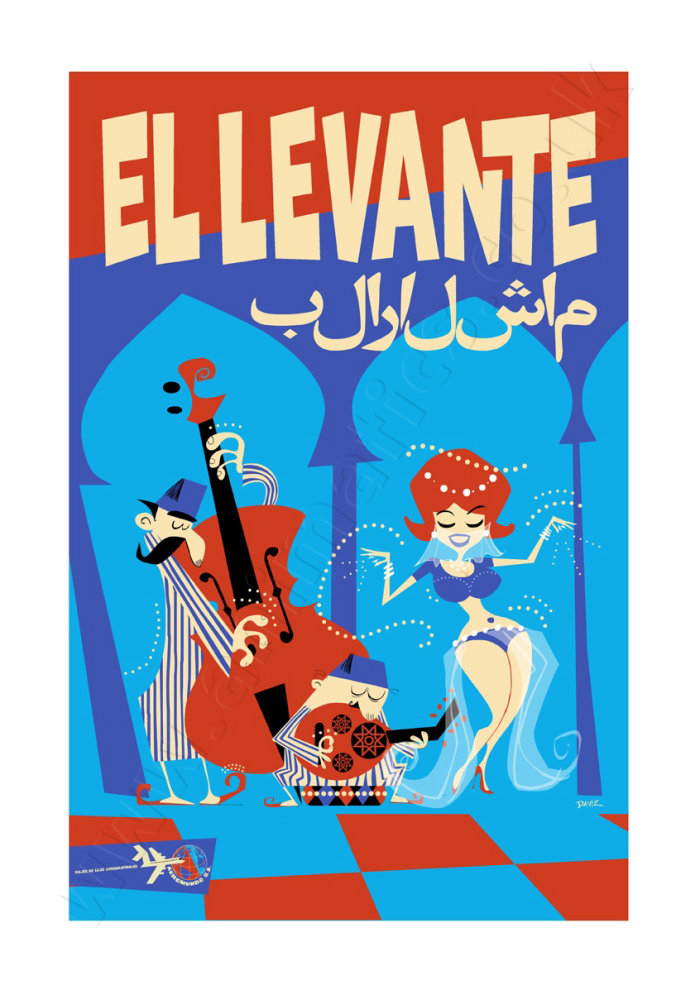 The Levant Travel Poster AeroMundo
