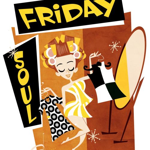 Friday soul Graphic art Greeting Card
