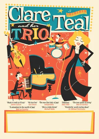 Folleto retro Clare Teal
