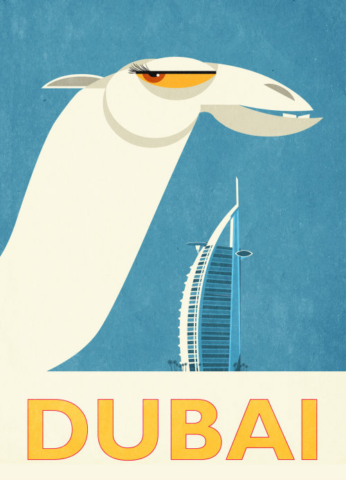 迪拜的图形骆驼