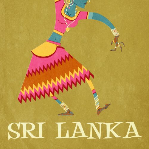 Vector illustration of Sri Lanka dancer 