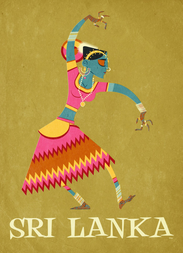 Vector illustration of Sri Lanka dancer 