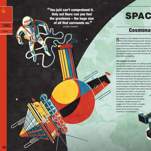 Graphic space walk