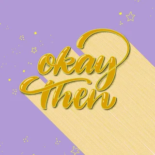 "Okay then" 80s style tribute