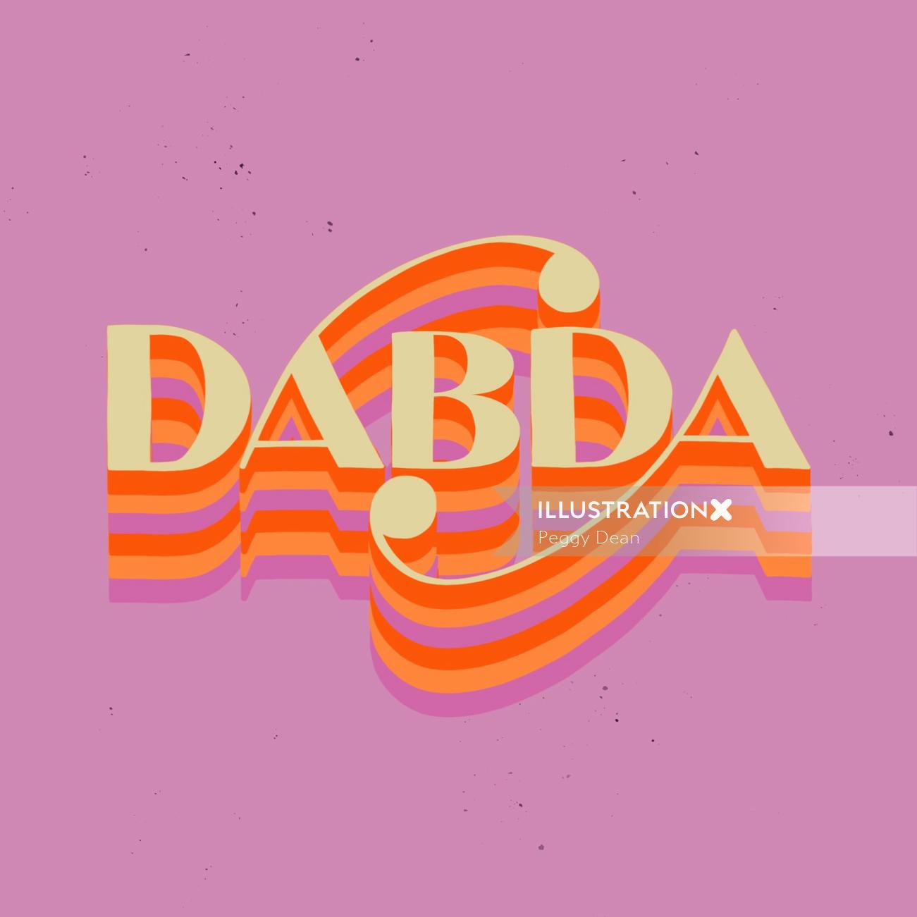 Lettering Dabda

