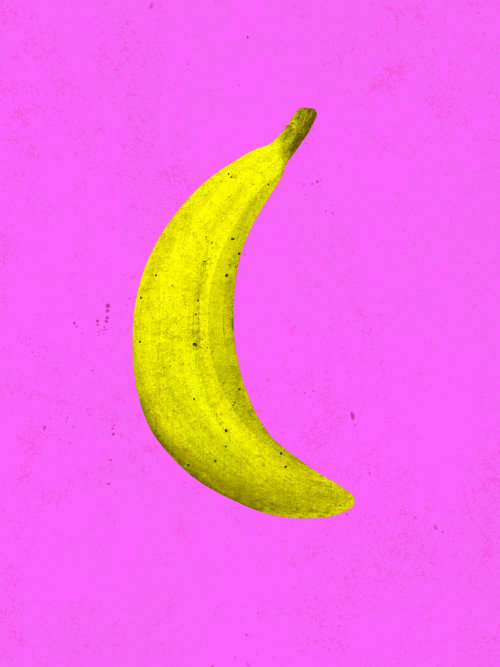 香蕉的图形艺术