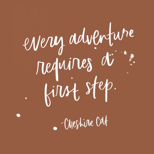 lettering every adventure requires a first step