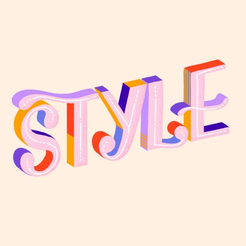 Custom lettering of 'Style'