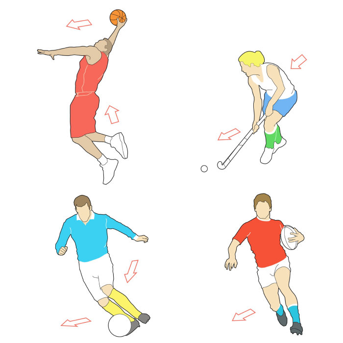 Art vectoriel de la conception d&#39;icônes sportives par Peter Kyprianou