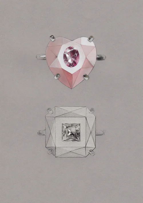 Fashion luxe heartshape jewellery 