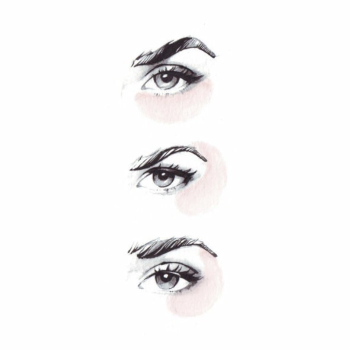 Beauty illustration of eyes
