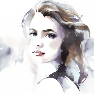 Portrait lady illustration