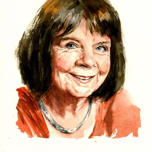 Portrait artwork of Julia Donaldson