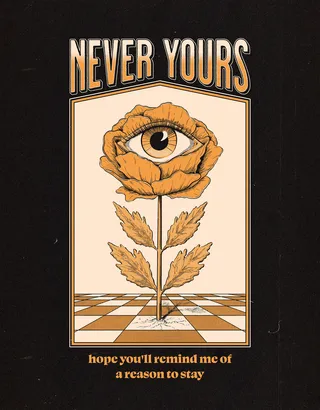 German pop-punk band Never Yours' t-shirt-design