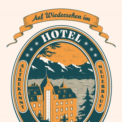 Hotel Schönblick label work