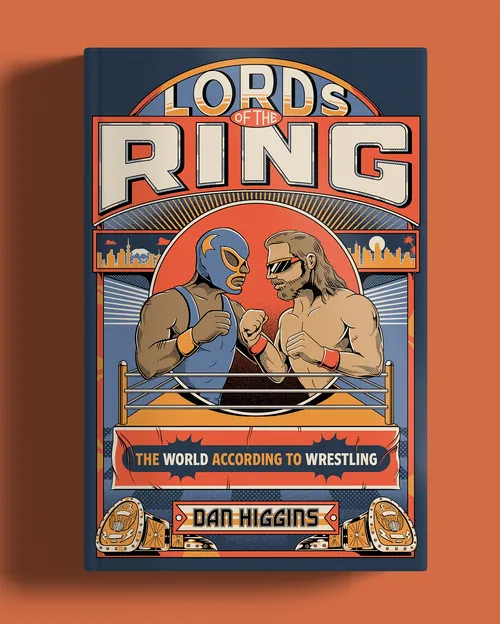 Lords of the Ring wrestling book cover designed by Philipp Beck