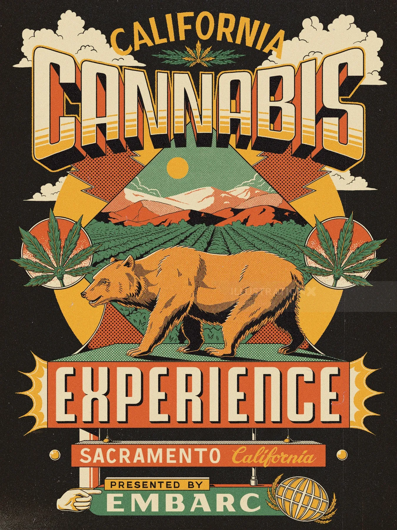 California Cannabis Experience poster artwork by Philipp Beck