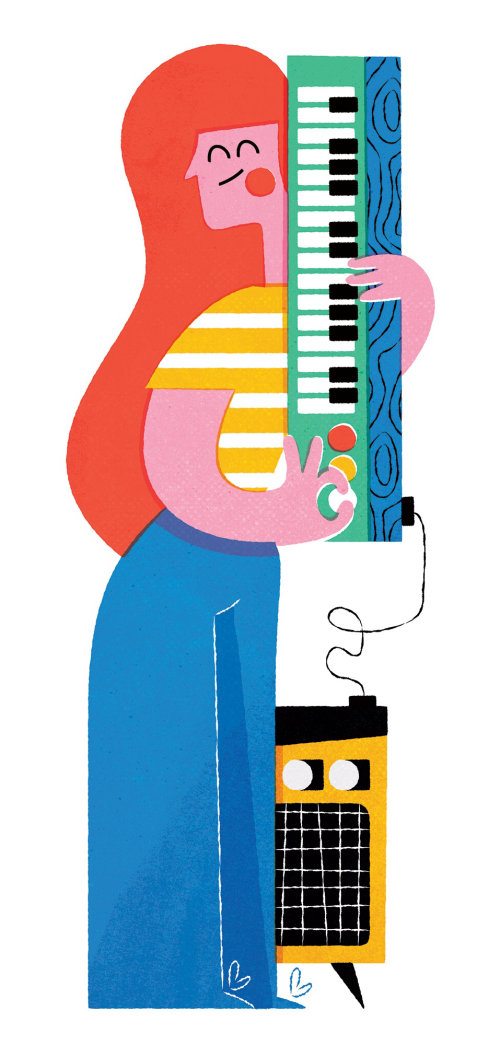 Musical instrument and kid digital art