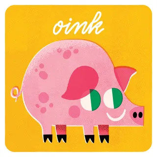 Pink pig digital art