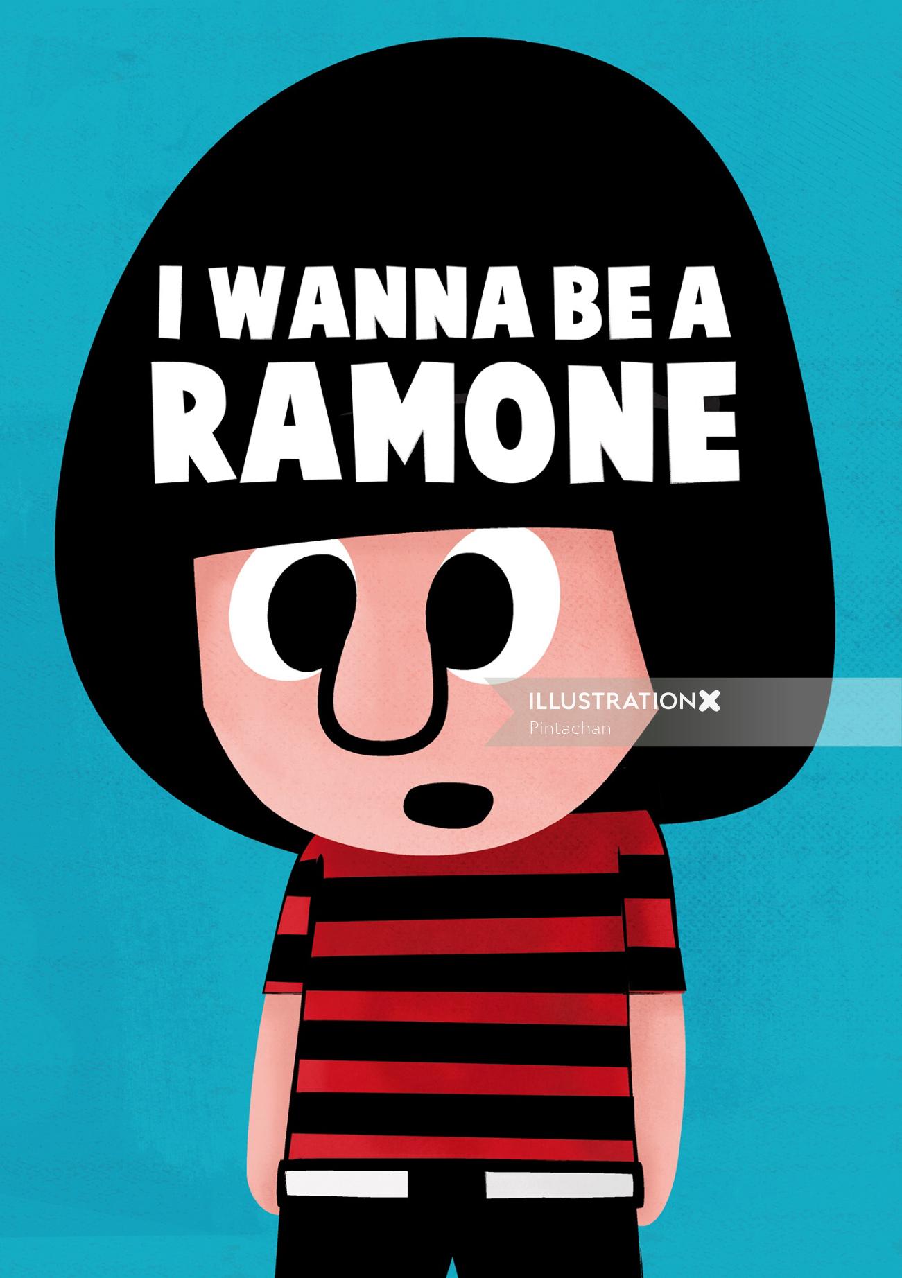 I Wanna Be A Romone 手書き