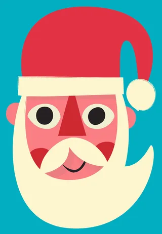 Digital Santa painting