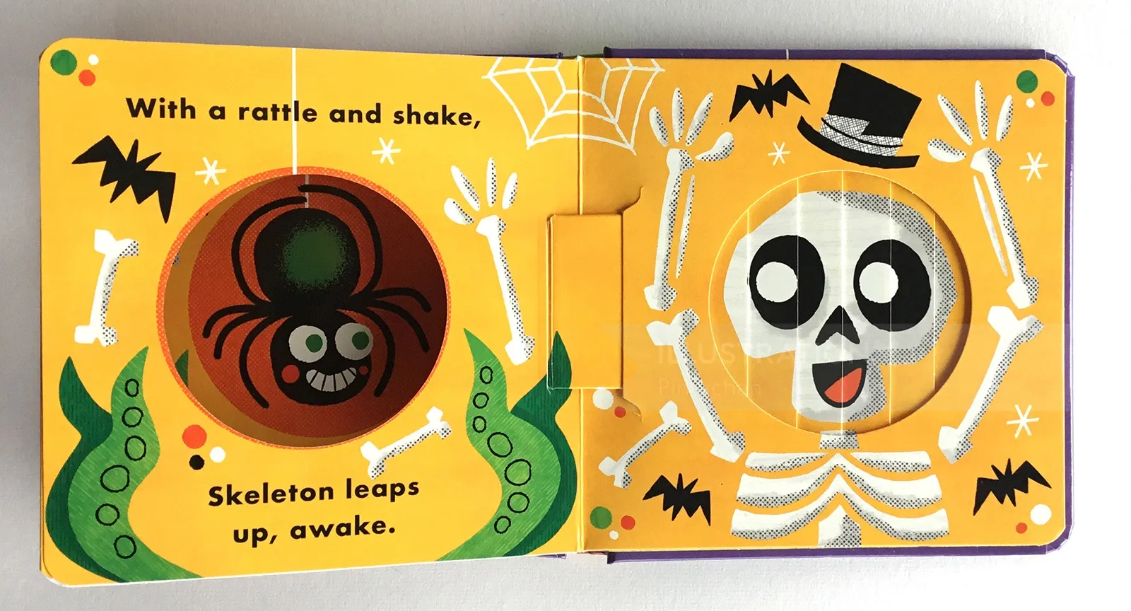 Skeleton illustrated book cover 