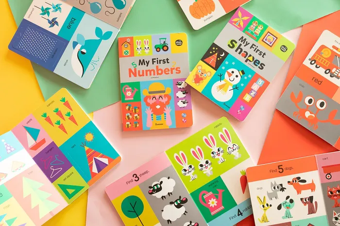 Kid's my first number and shape board books illustration