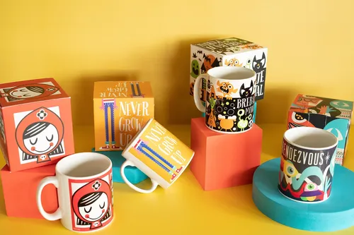 Cartoon printed mug for Children