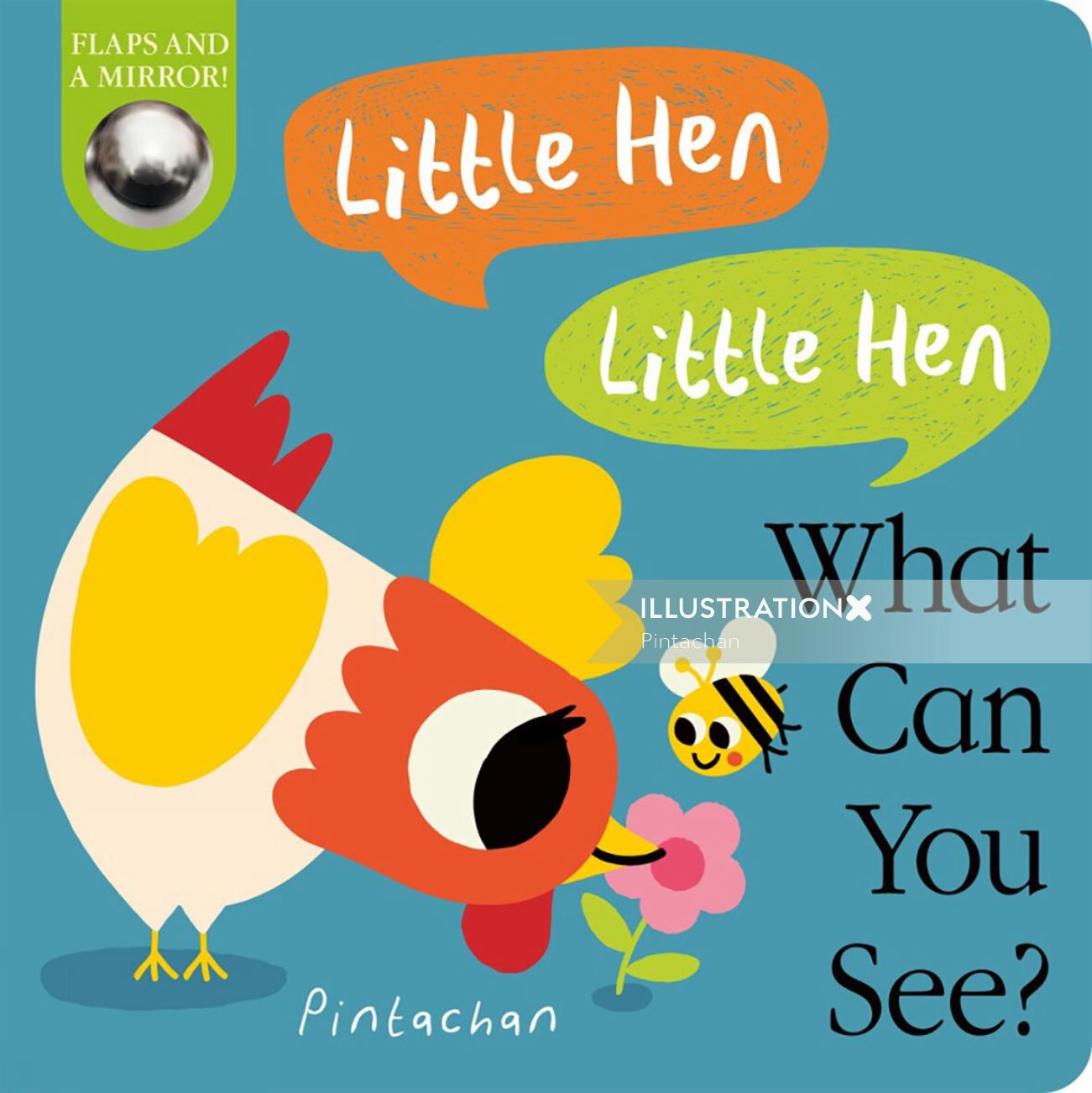 Little Hen, Little Hen, What Can You See? book cover illustration 