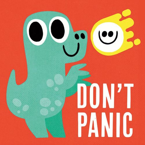 Don't Panic lettering illustration