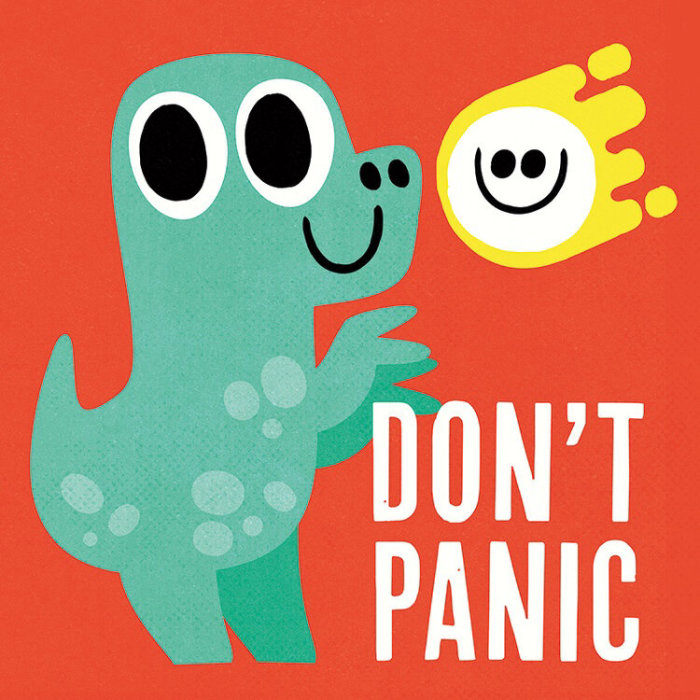 Don't Panic lettering illustration