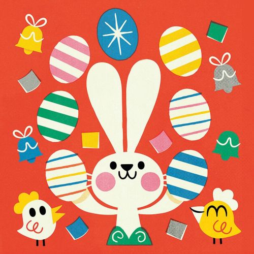vector illustration of rabbit for easter