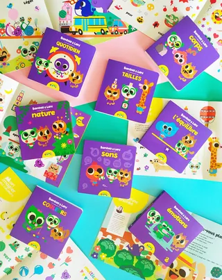 Bright children's educational books with animal characters by Pintachan