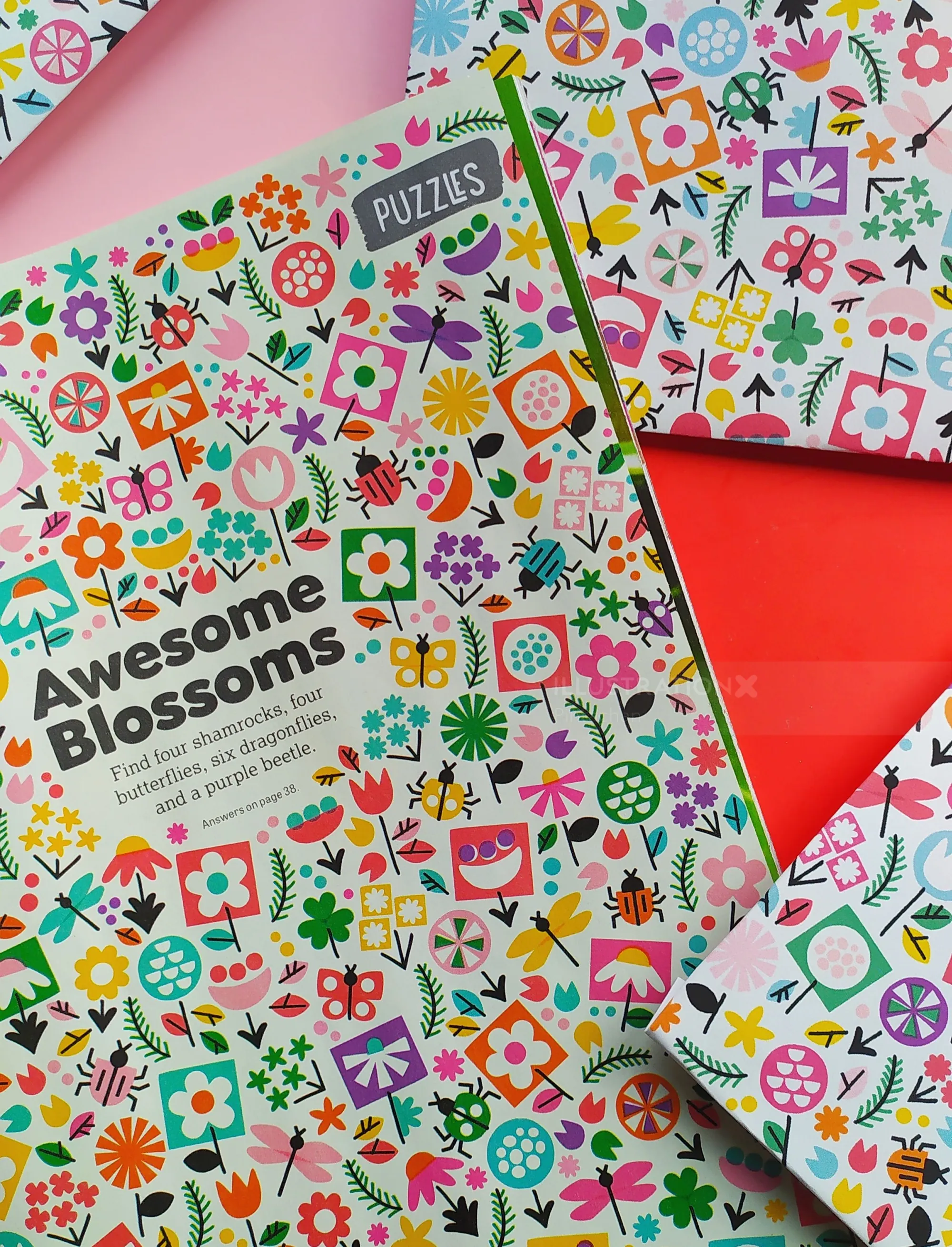Colorful floral and nature-themed puzzle boxes by Pintachan