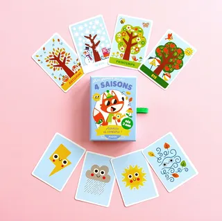 Cute illustration for Auzou's kids card game