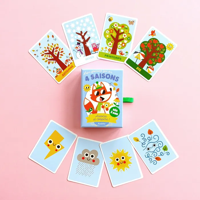 Cute illustration for Auzou's kids card game