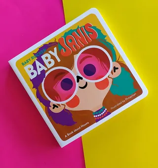 Baby book titled Baby Janis with colorful illustration on cover
