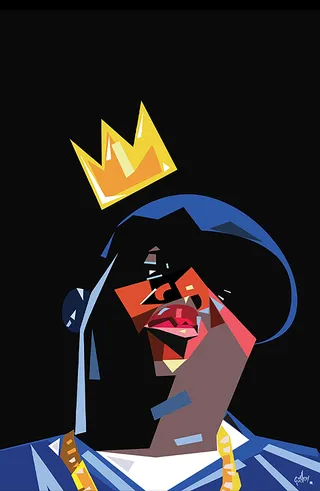 Vector portrait of Biggie 